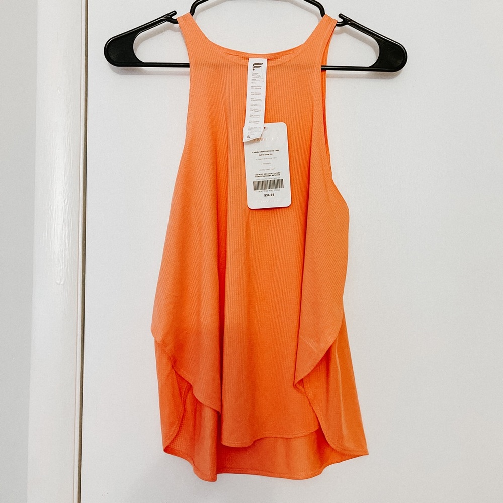 Tablet is Casual Cropped Swing Tank